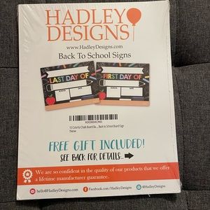 Hadley designs back to school signs